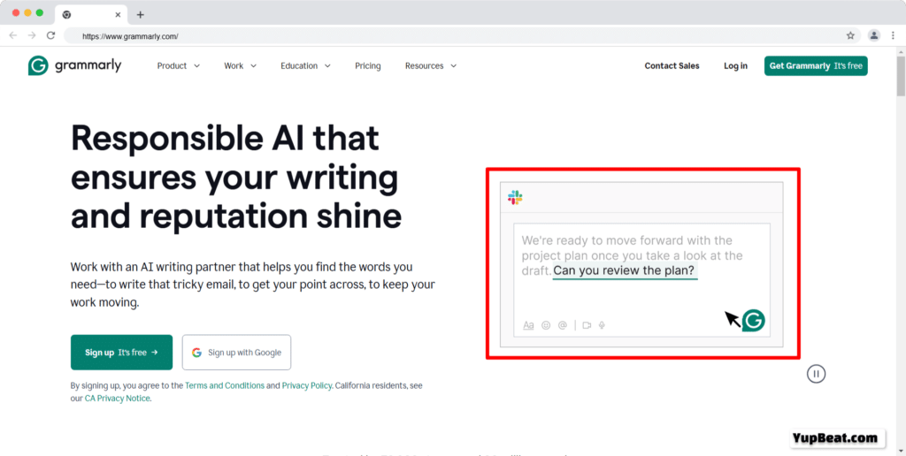 Grammarly Website