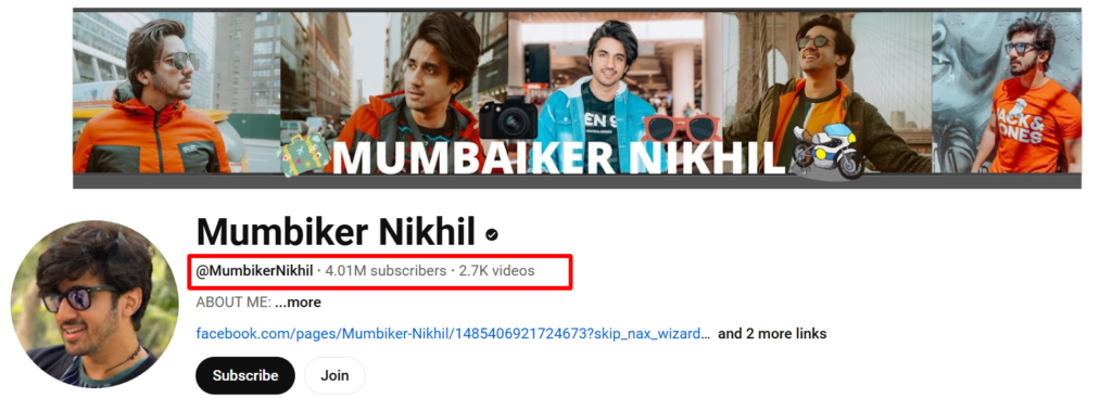 Indian youtuber mumbiker nikhil