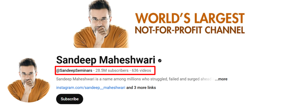 Indian youtuber sandeep maheswari